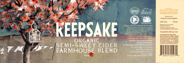 Keepsake Cidery - Farmhouse Semi-Sweet Cider (750 mL)