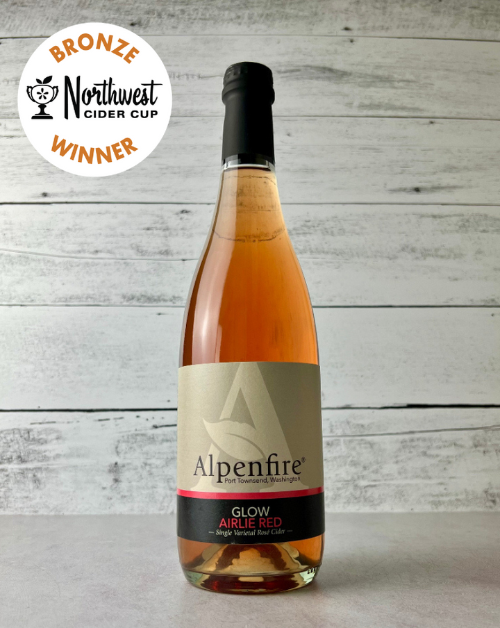 Alpenfire Cider - Glow - Airlie Red Single-Varietal Rosé (750mL)