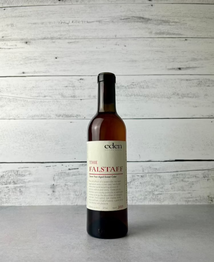 375 mL bottle of Eden Specialty Ciders - The Falstaff - Seven Year Aged Sweet Cider