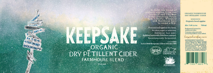 Keepsake Cidery - Farmhouse Dry Cider (750 mL)
