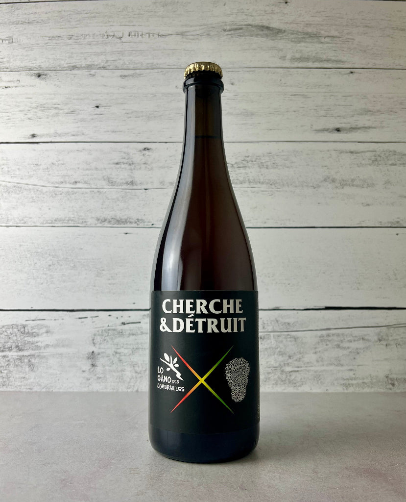 750 mL bottle of No Control Cherche & Detruit cider