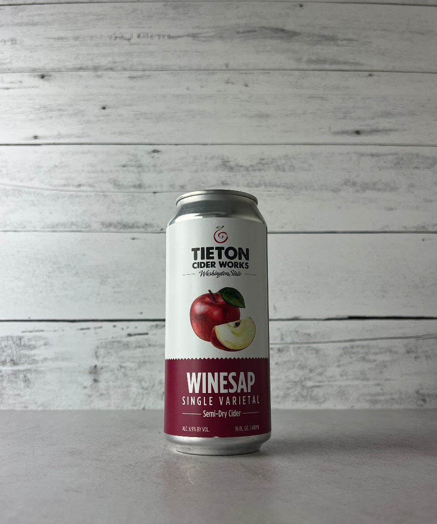 16 oz can of Tieton Cider Works Winesap Single Varietal Semi-Dry Cider - Washington State