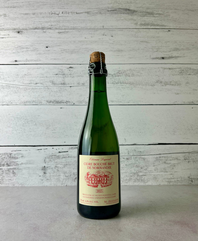375 mL bottle of Etienne Dupont Cidre Bouche Brut de Normandie 2023