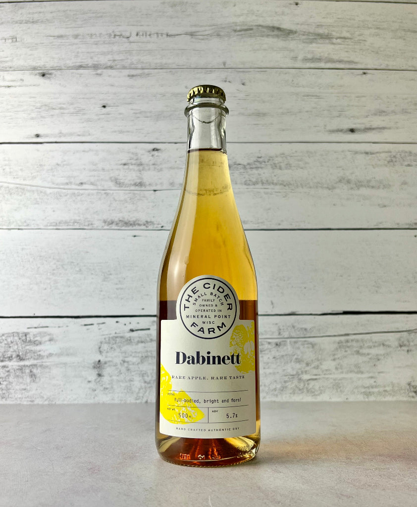 500 mL bottle of The Cider Farm Dabinett - Rare Apple, Rare Taste