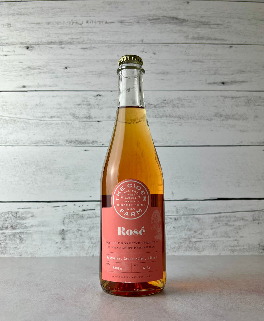 500 mL bottle of The Cider Farm Rosé - "The best rosé I've ever had" is what most people say