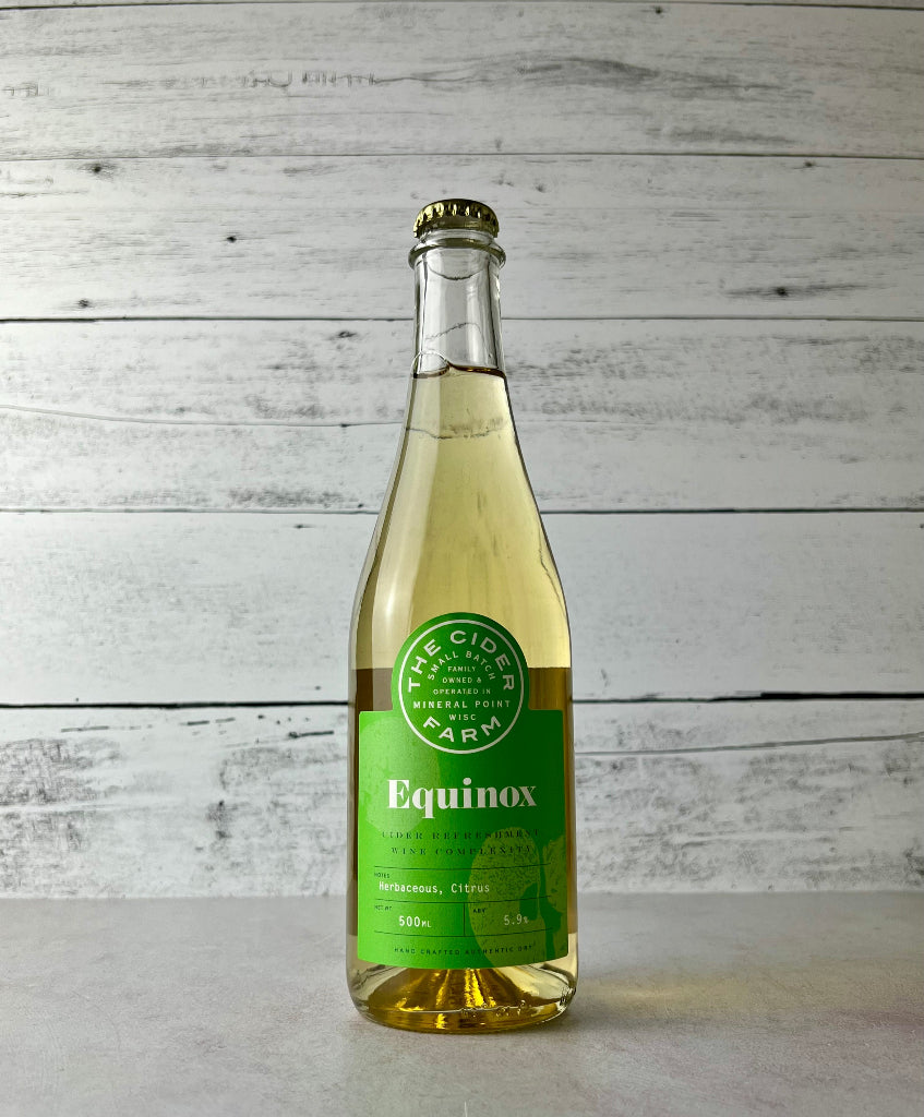 500 mL bottle of The Cider Farm Equinox - Cider Refreshment, Wine Complexity
