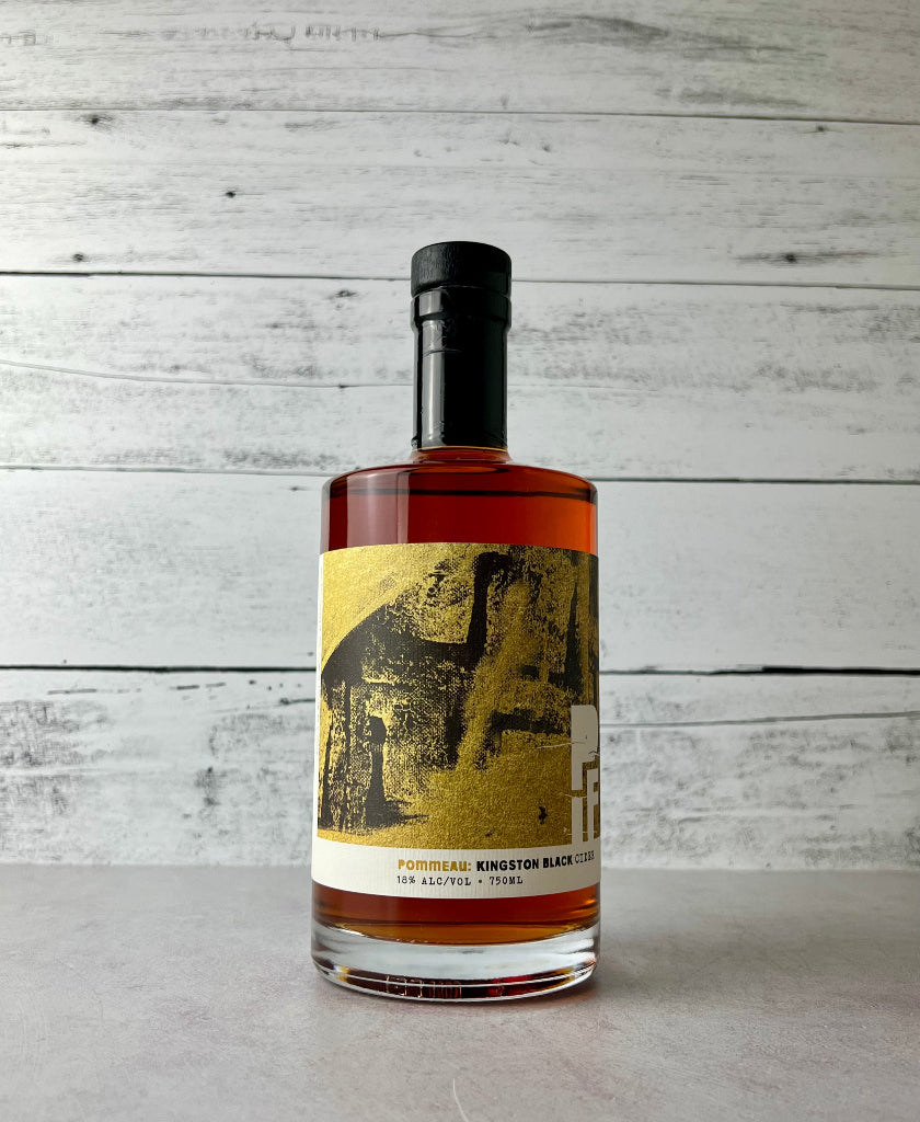 750 mL bottle of PIF Pommeau: Kingston Black Cider