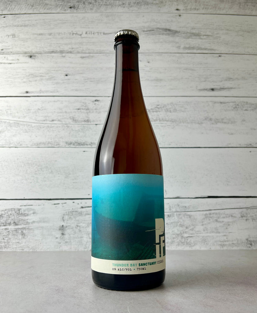 750 mL bottle of PIF Cider Thunder Bay Sanctuary Cider
