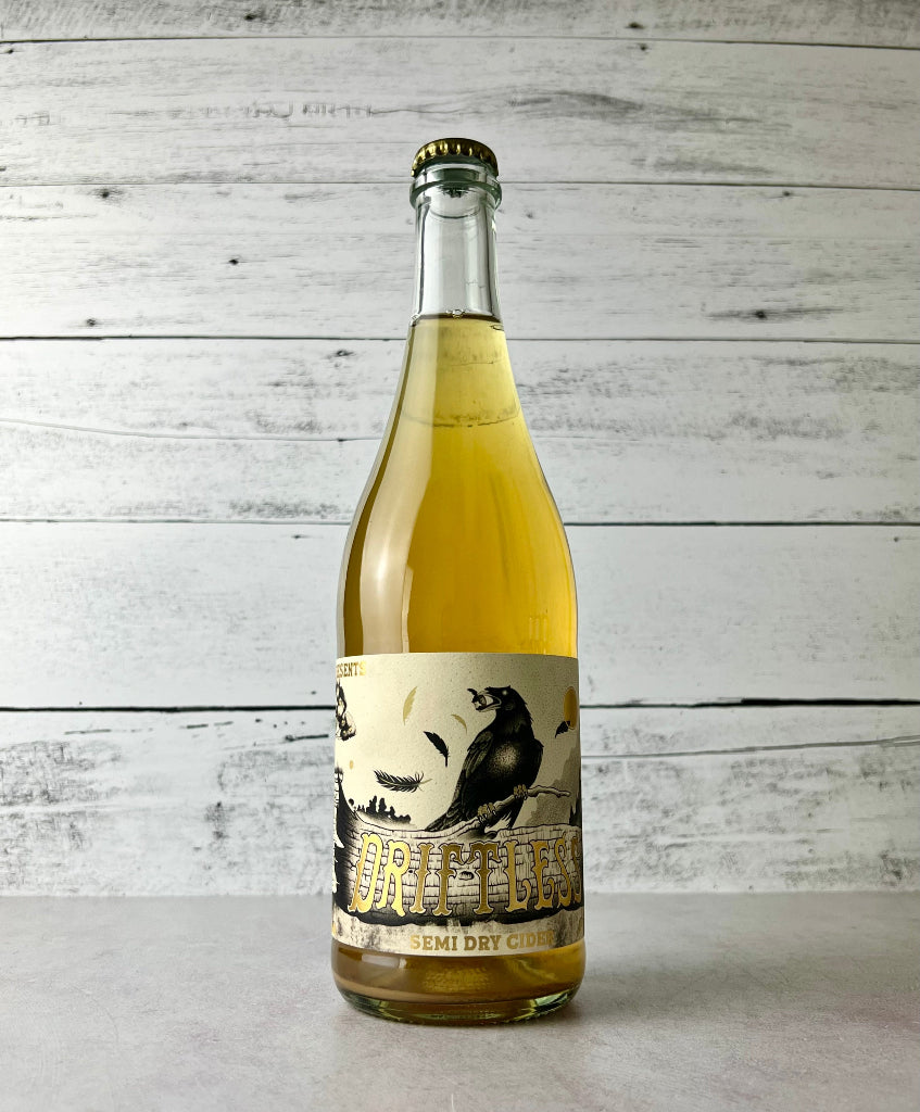 750 mL bottle of Keepsake Cider Driftless Semi-Dry Cider