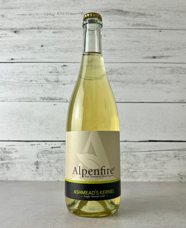 750 mL bottle of Alpenfire Cider Ashmead's Kernel Single Varietal Cider