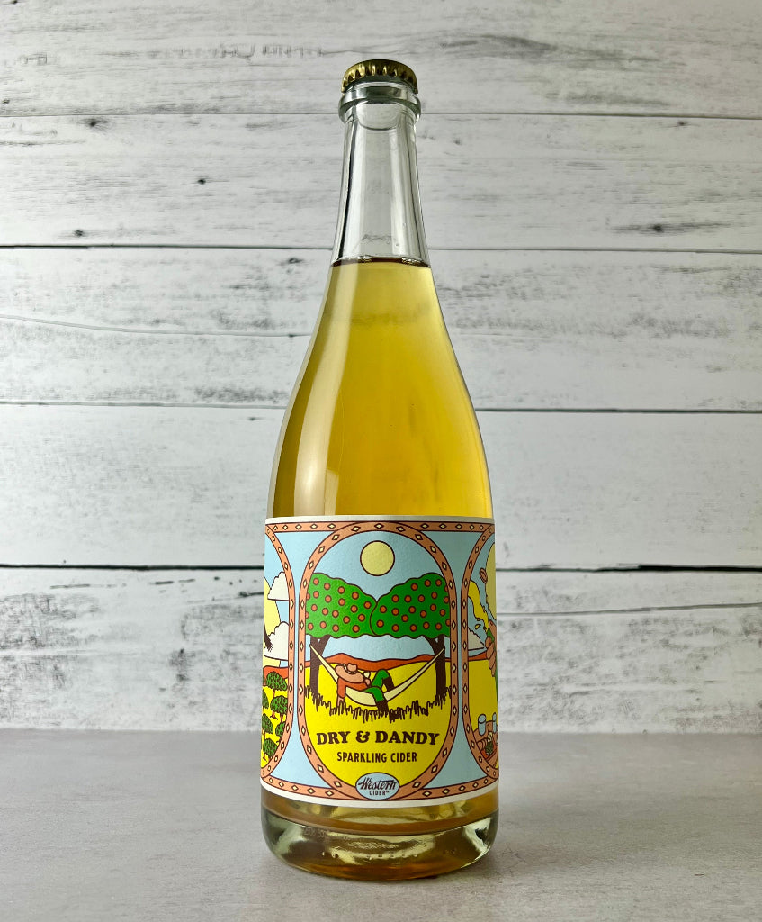 Photo of a 750 mL bottle of Western Cider Dry & Dandy Sparkling Cider