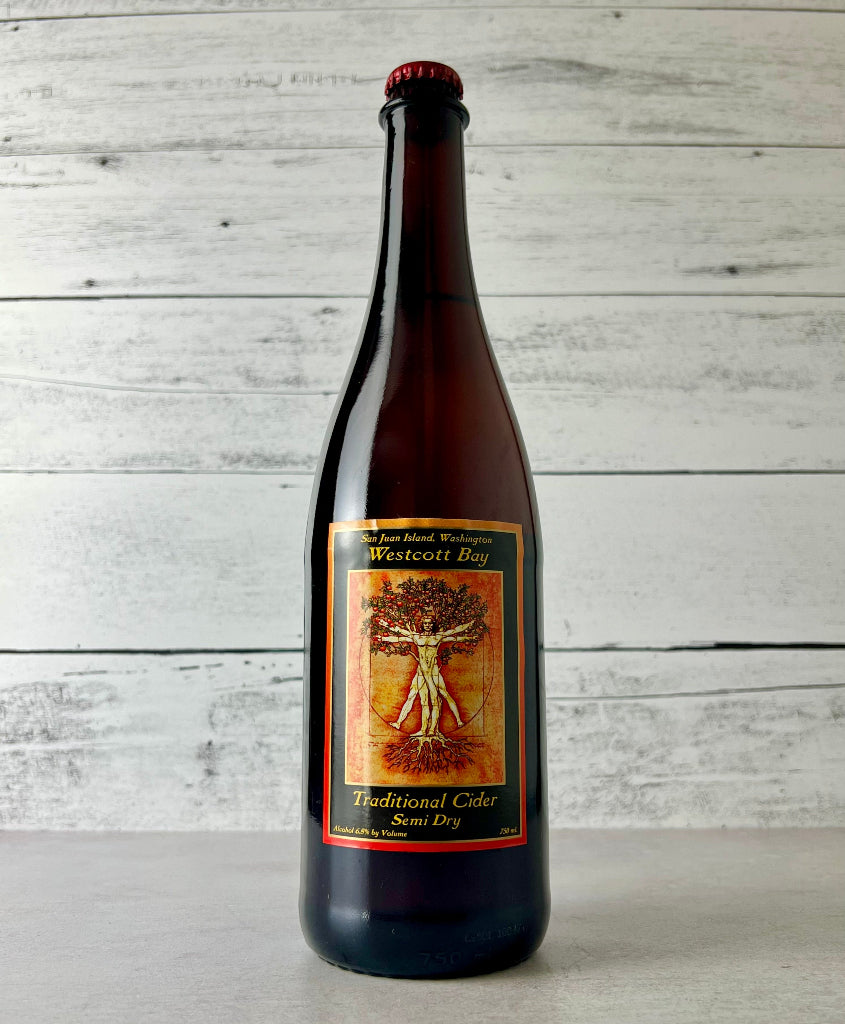 Photo of a 750 mL bottle of Westcott Bay Traditional Cider Semi-Dry - San Juan Island, Washington