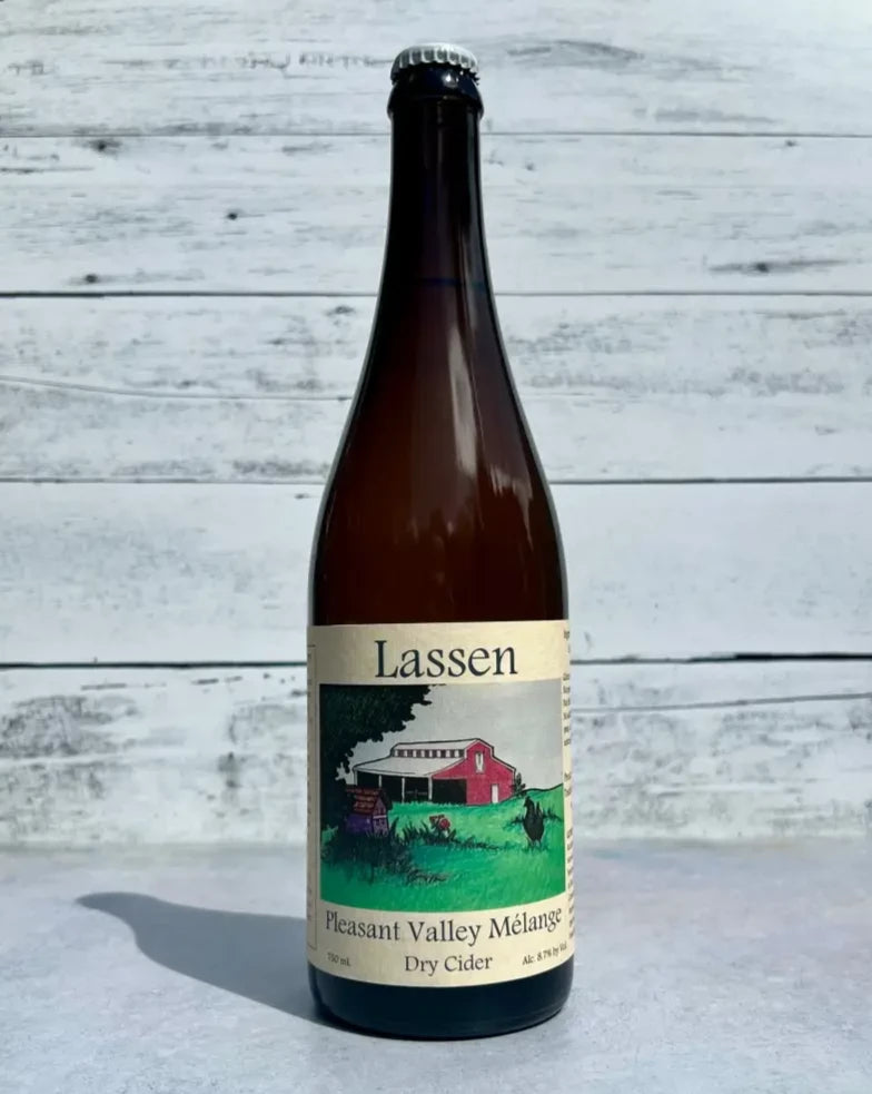 750 mL bottle of Lassen Pleasant Valley Meelange Dry Cider