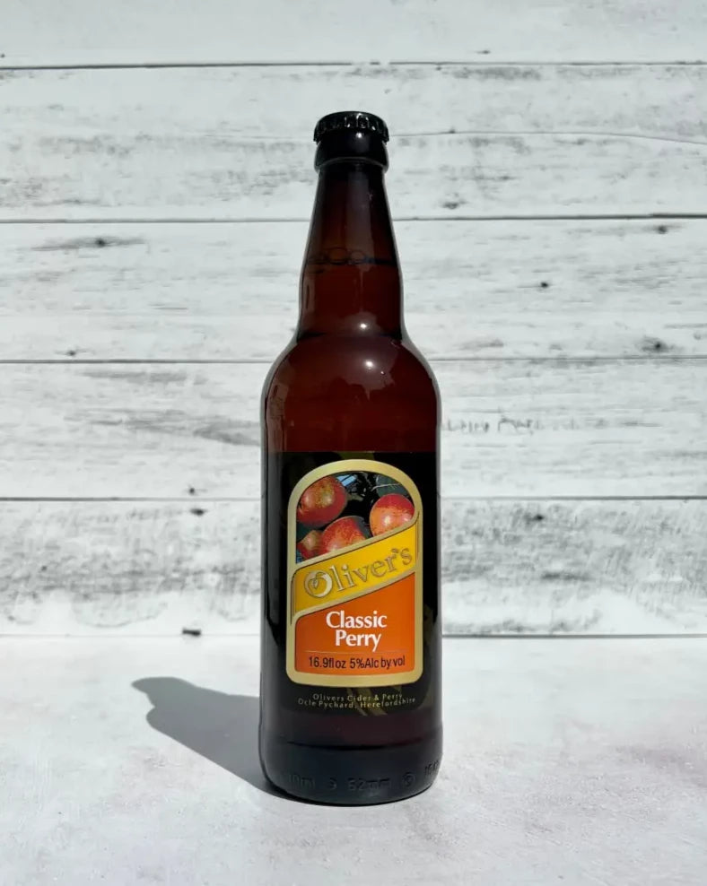 500 mL bottle of Oliver's Classic Perry