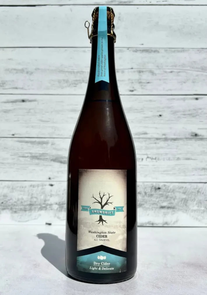 750 mL bottle of Snowdrift Dry Cider - Light & Delicate
