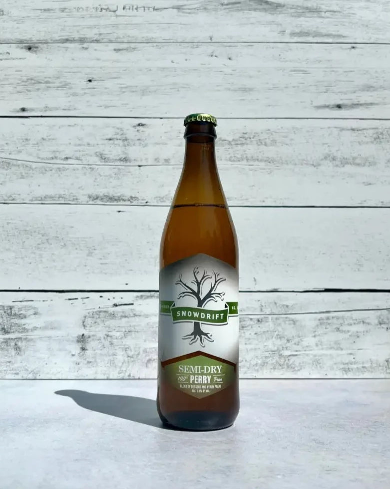 Snowdrift Cider SemiDry Perry (500 mL) Press Then Press Cider Shop