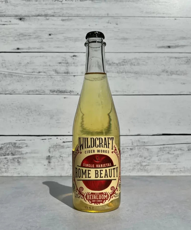 500 mL bottle of Wildcraft Ciderworks Single Varietal Rome Beauty Aged Heirloom Dry Cider