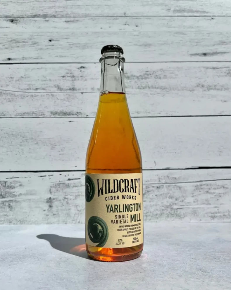 500 mL bottle of Wildcraft Ciderworks Yarlington Mill Single Varietal cider