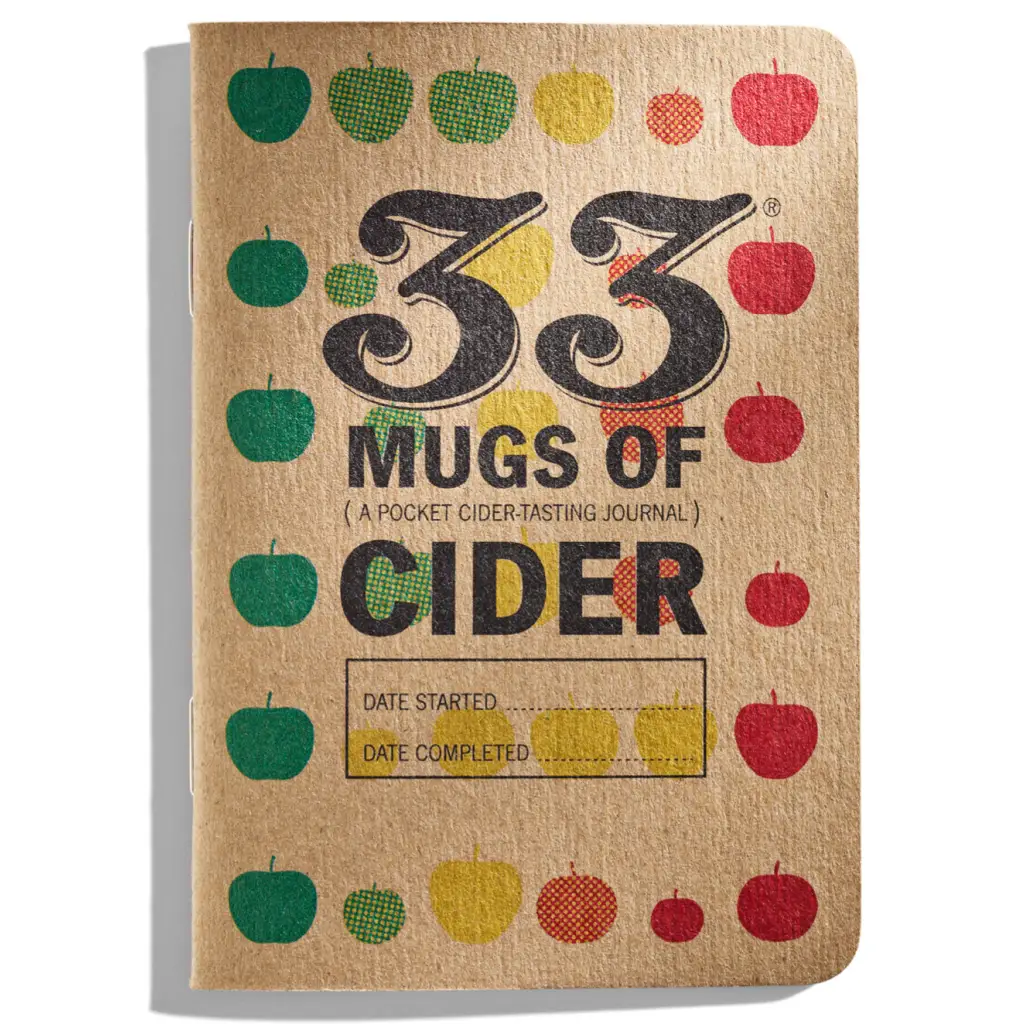 33 Mugs of Cider - Journal for Cider Tasting Notes by 33 Books - Journal - Press Then Press - Cider Shop Gift Giving