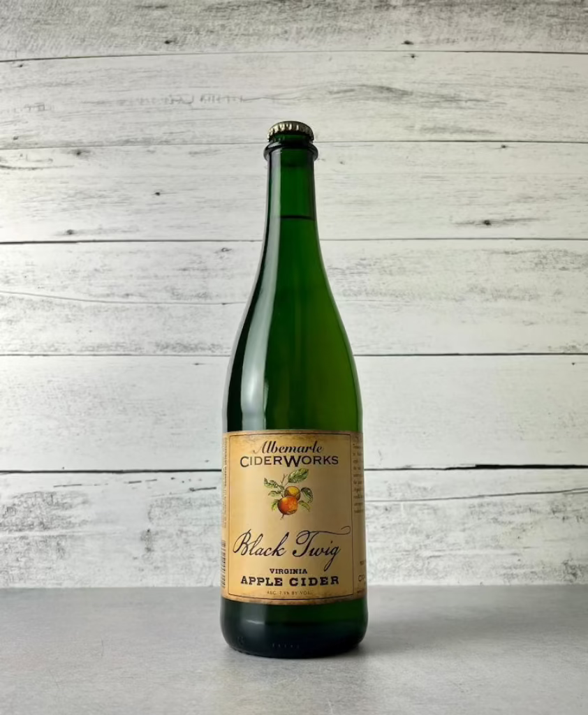 photo of a 750 mL bottle of Albemarle CiderWorks Black Twig Virginia Apple Cider