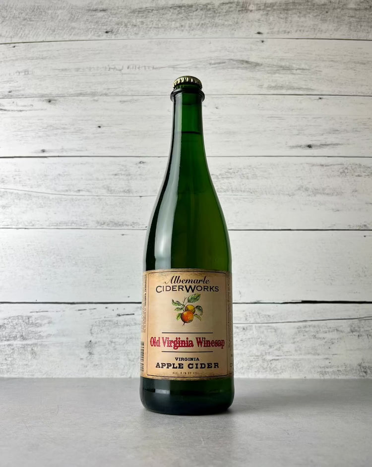 750 mL bottle of Albemarle Ciderworks Old Virginia Winesap - Virginia Apple Cider