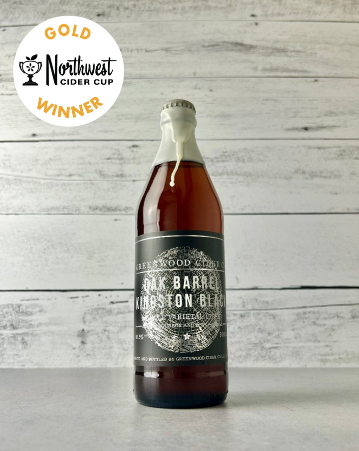 Greenwood Cider - Oak-Aged Kingston Black Cider (500 mL)