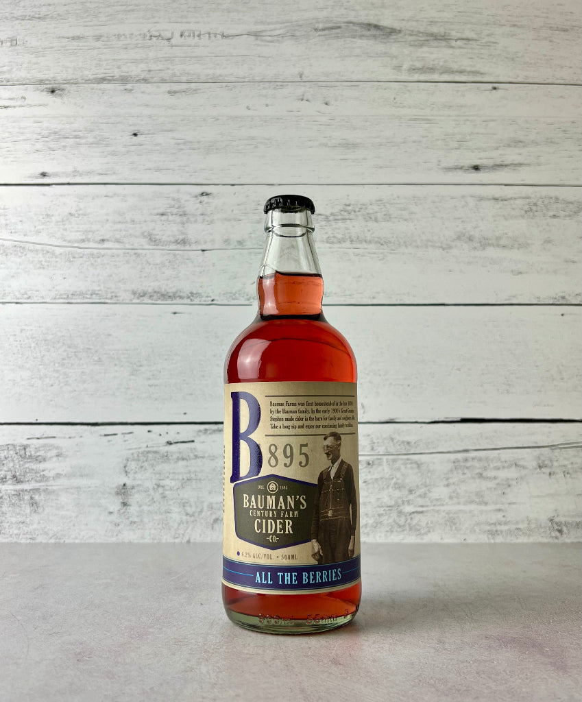 Bauman's Cider - All the Berries Cider | Fruit Flavored Cider Where to ...