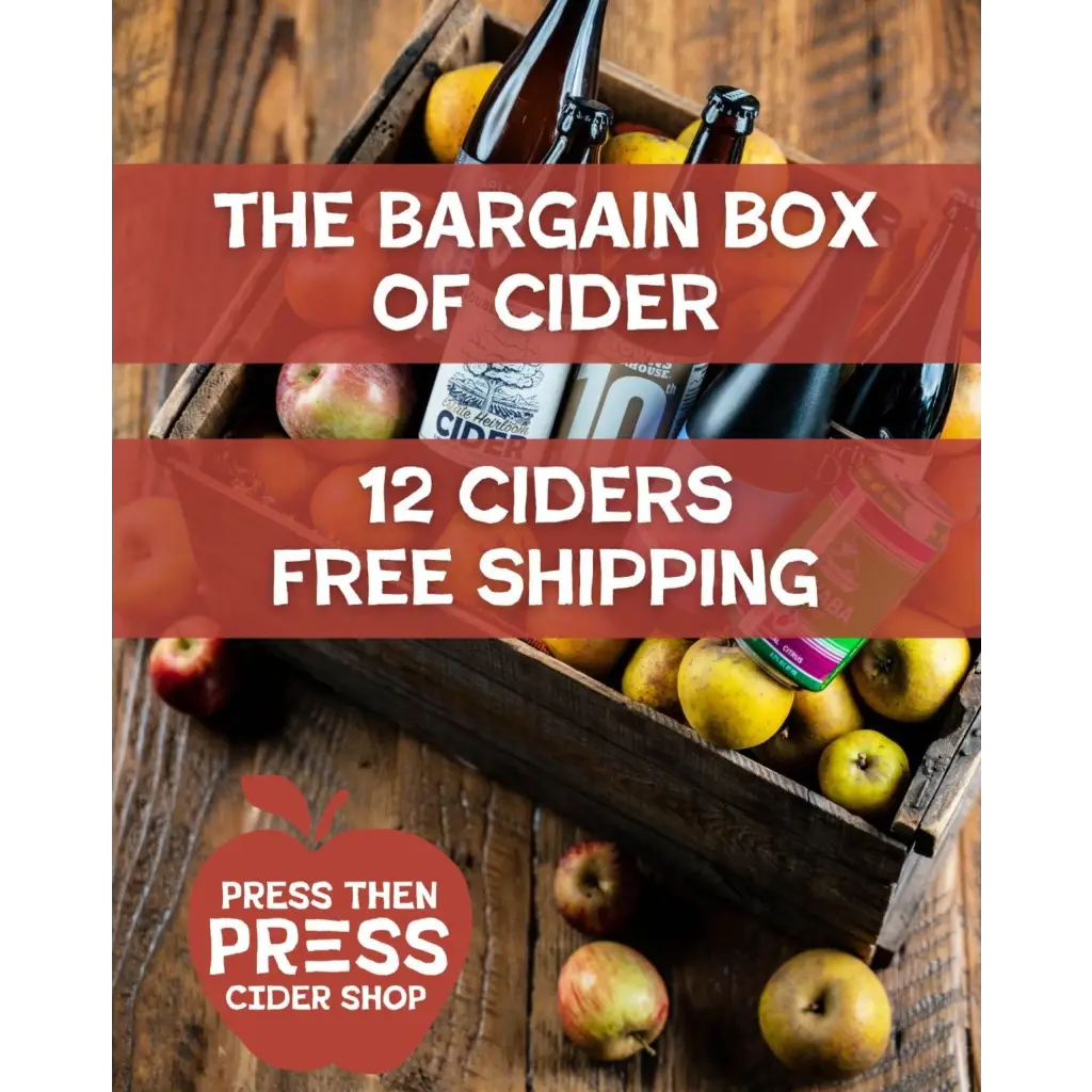 The Best Bargain Box of Cider (12 Bottles) - Free Shipping - Press Then Bundles Hard
