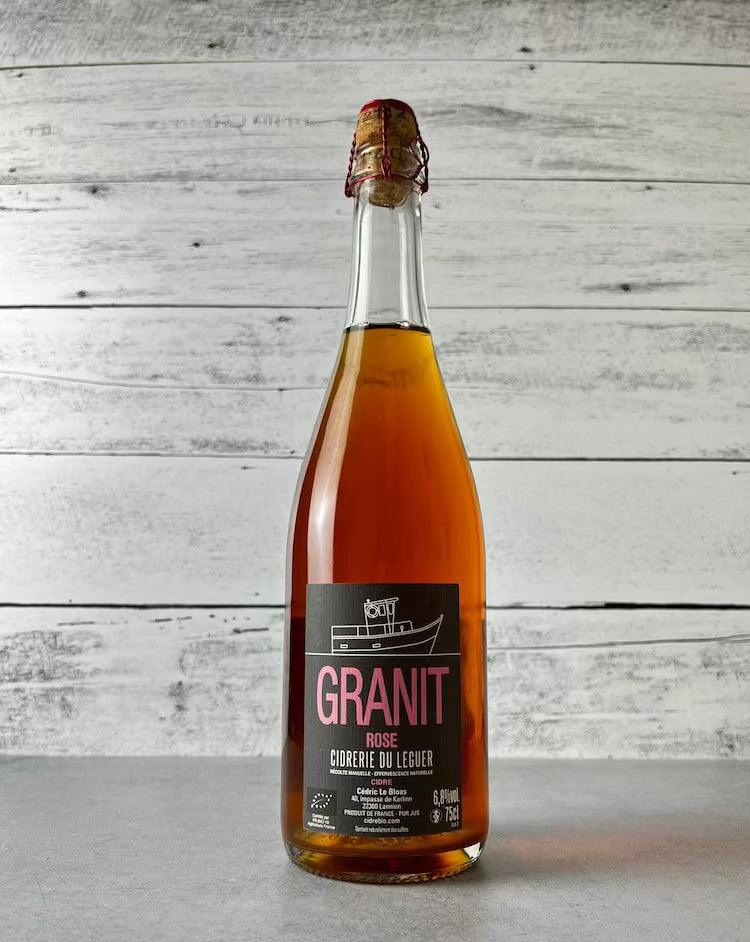 750 mL bottle of Cidrerie du Leguer - Cidre Granit Rosé