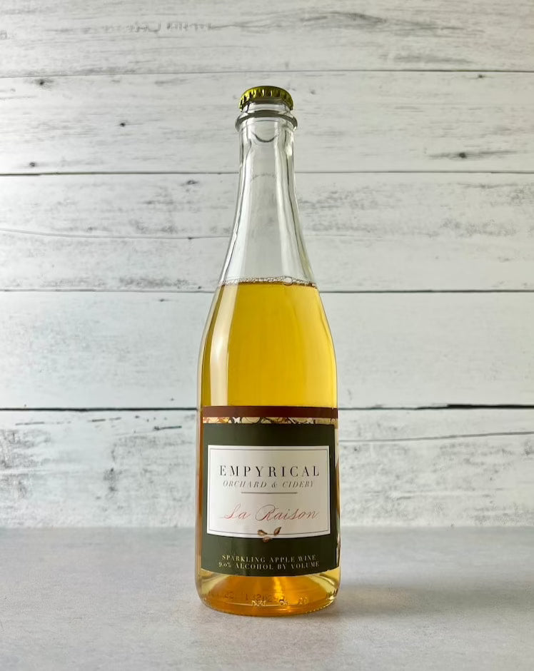 500 mL bottle of Empyrical Orchard & Cidery La Raison - Sparkling Apple Wine