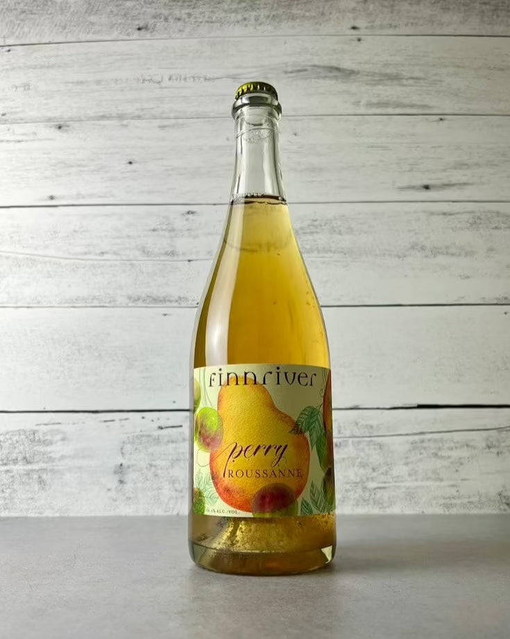 750 mL bottle of Finnriver Cider Perry Roussanne