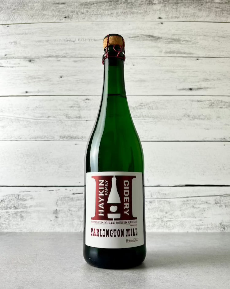 750 mL bottle of Haykin Family Cidery Yarlington Mill cider - Bottled 2022