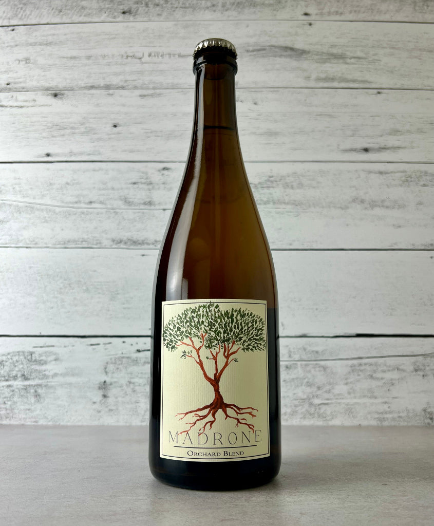 Photo of a 750 mL bottle of Madrone Orchard Blend cider