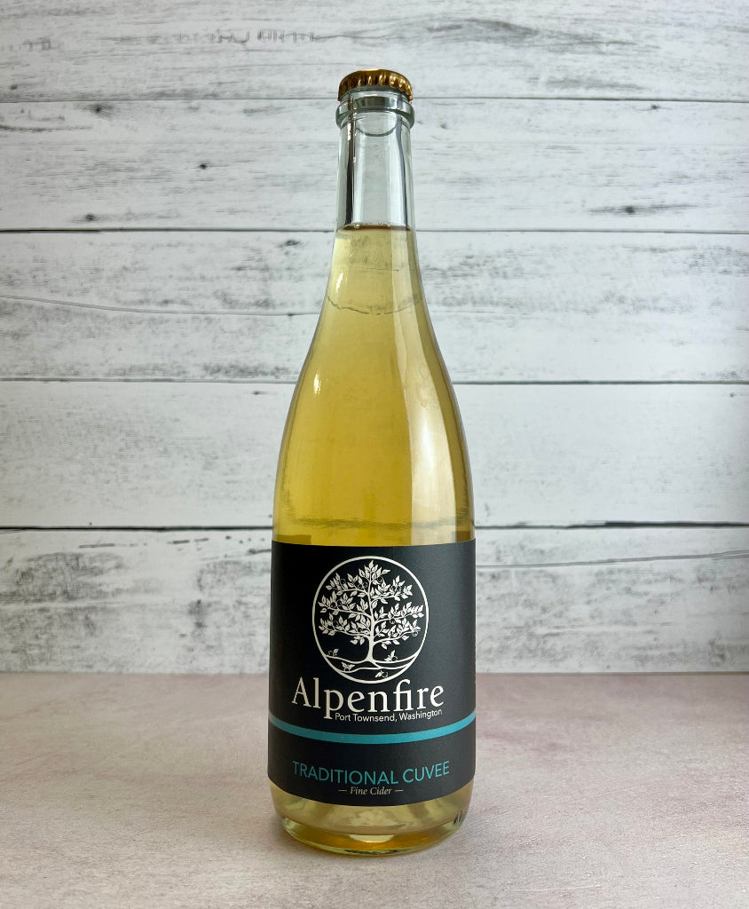 Photo of a 750 mL bottle of Alpenfire Cider Traditional Cuvée Fine cider