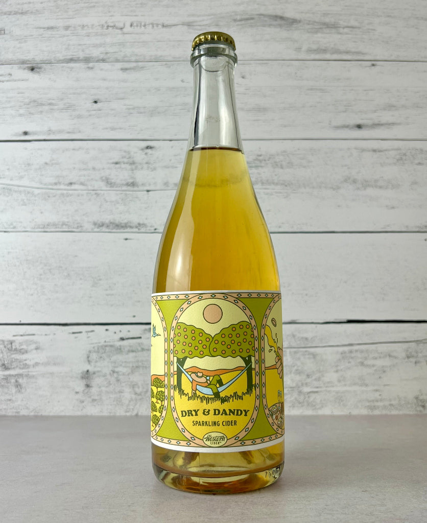 750 mL bottle of Western Cider Dry & Dandy - Sparkling Cider