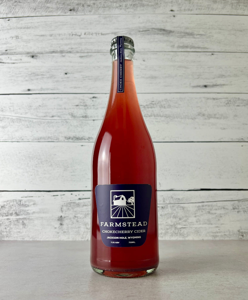 Photo of a 750 mL Bottle of Farmstead chokecherry cider 