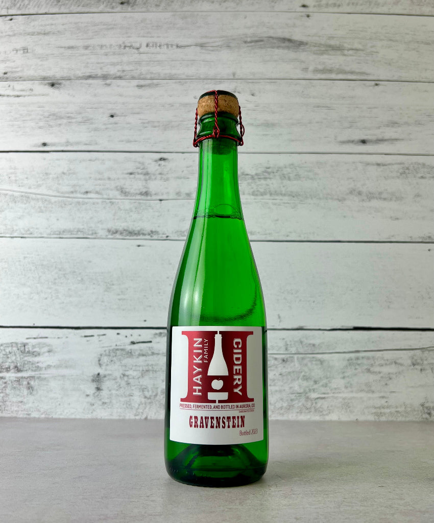 Photo of a 375 mL bottle of Haykin Family Cidery Gravenstein Cider