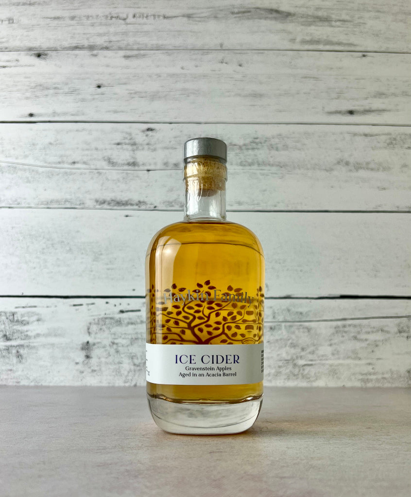 Photo of Photo of a bottle of Haykin Ice Cider - Gravenstein Apples Aged in Acacia Barrel