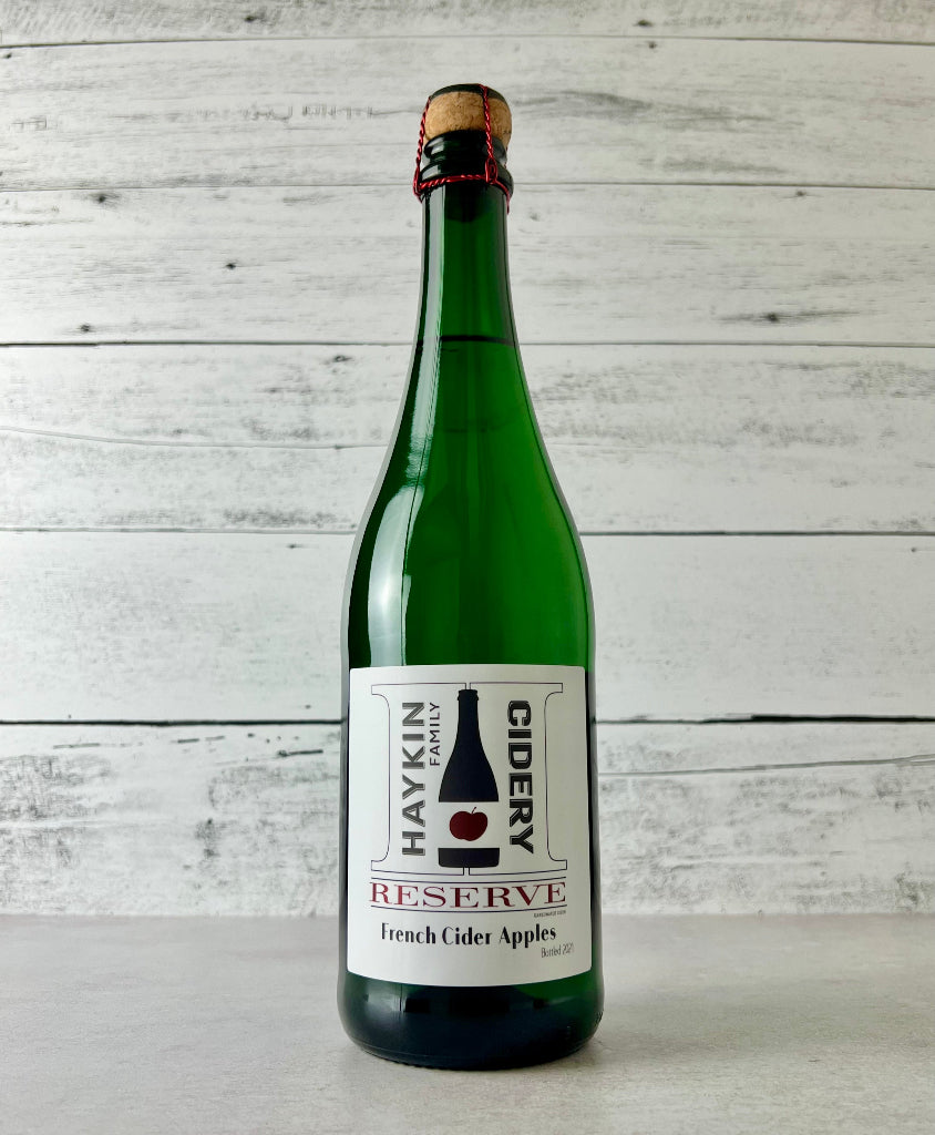 Photo of a 750 mL bottle of Haykin Family Cidery Reserve French Cider Apples cider