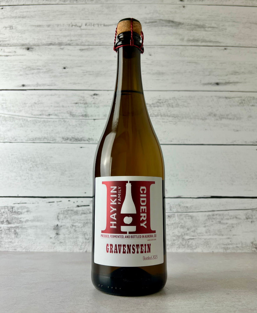 Photo of a 750 mL bottle of Haykin Family Cidery Gravenstein Cider 