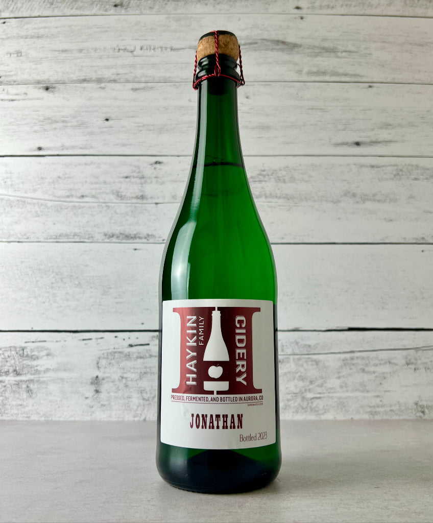 Photo of a 750 mL bottle of Haykin Family Cidery Jonathan cider 
