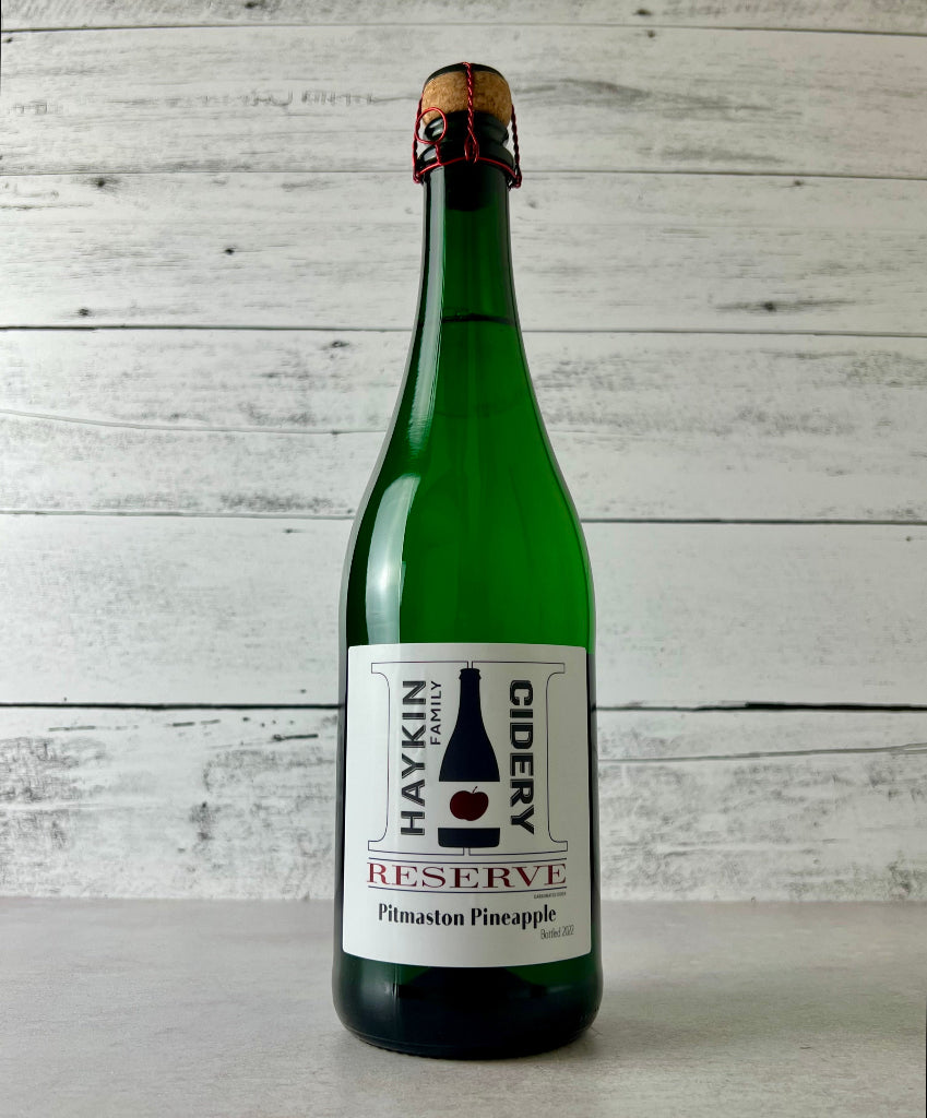 Photo of a 750 mL bottle of Haykin Family Cidery Reserve Pitmaston Pineapple
