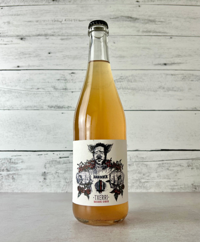 Photo of a 750 mL bottle of Barrika Txerri Basque Cider - cherry cider