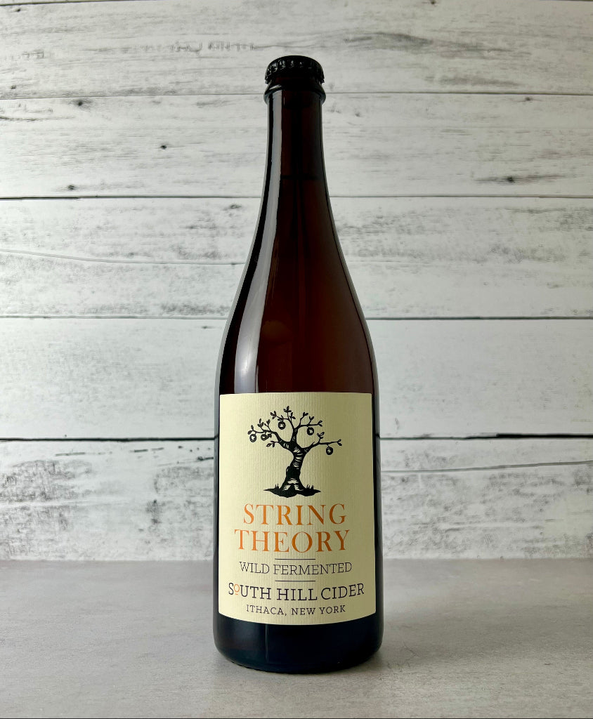 Photo of a 750 mL bottle of South Hill Cider String Theory Wild Fermented Cider - Ithaca, New York