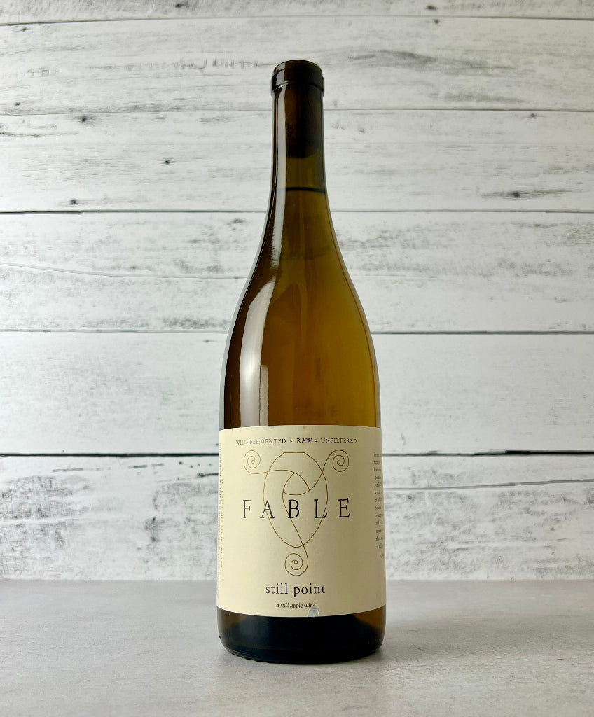 Photo of a 750 mL bottle of 750 mL bottle of Fable Farm Still Point cider - a still apple wine - Wild Fermented - Raw - Unfiltered