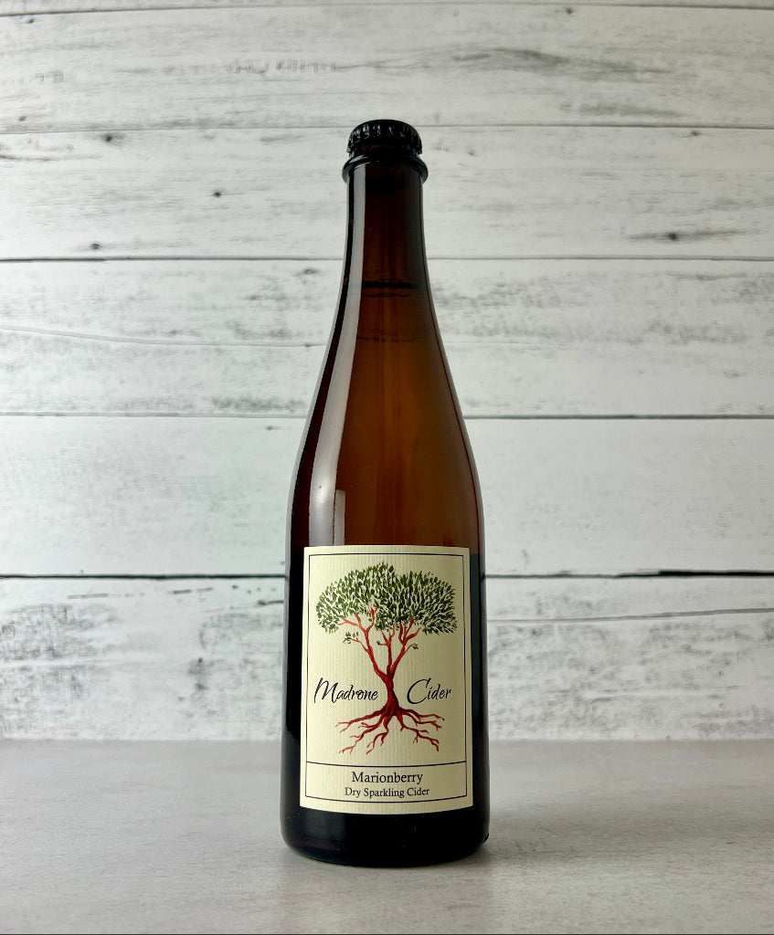 Photo ofa 500 mL bottle of Madrone Cider Marionberry - Dry Sparkling Cider