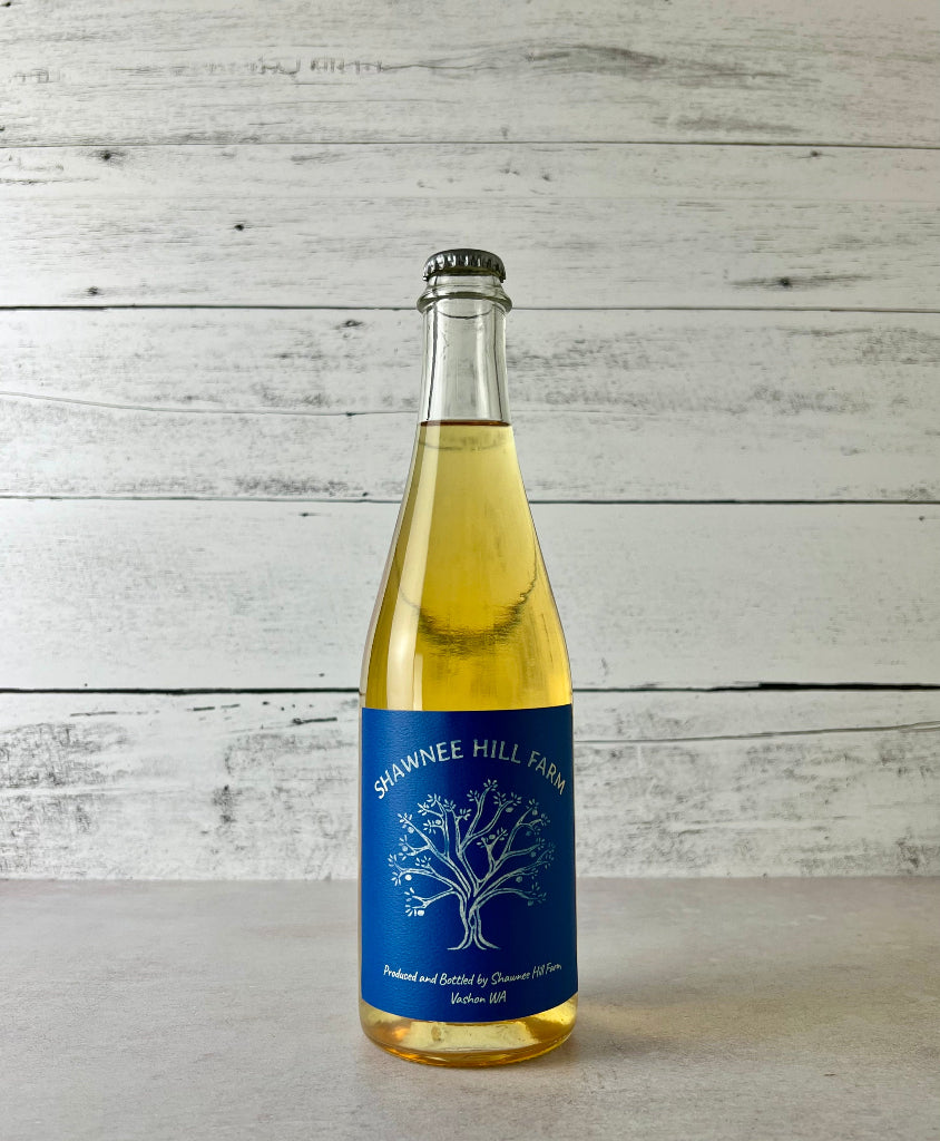 Photo of a 500 mL bottle of Shawnee Hill Farm Kingston Black cider