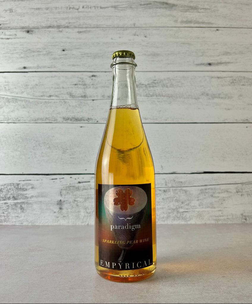 Photo of a 500 mL bottle of Empyrical Cider Paradgm Sparkling Pear Wine (perry)