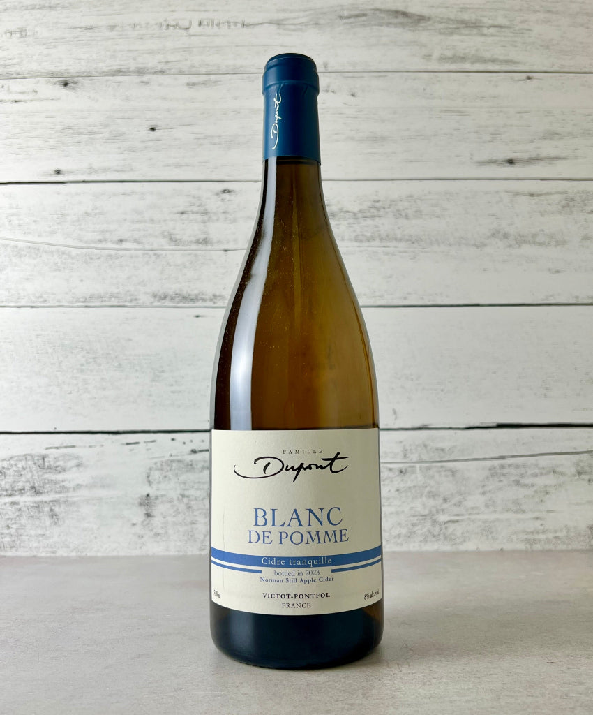 Photo of a 750 mL bottle of Famille Dupont Blanc de Pomme Cidre - Norman Still Apple Cider - Cidre tranquille
