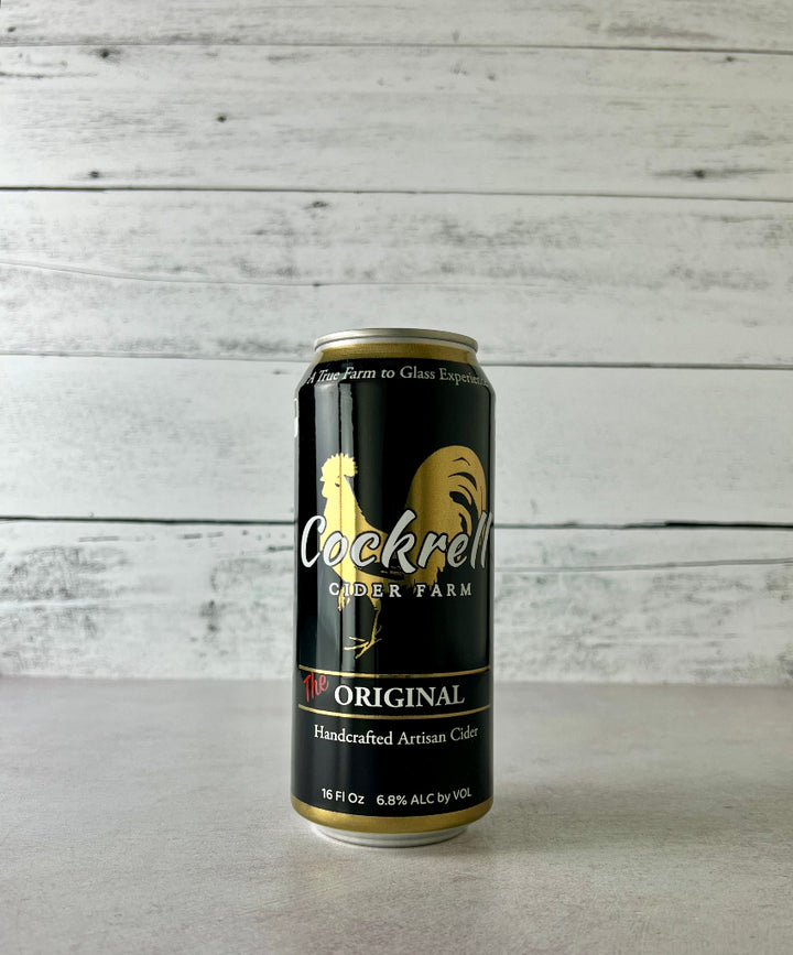 Photo of a 16 oz can of Cockrell Cider Farm The Original Handcrafted Artisan Cider